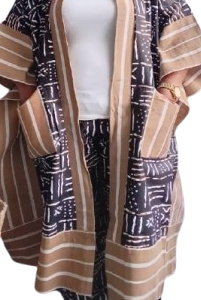 Ankara mixed with asooke, jacket and pants