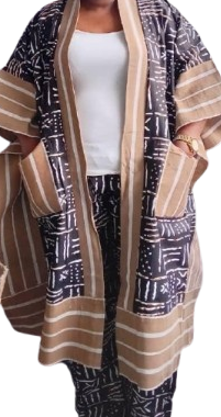 ankara mixed with asooke Ankara mixed with asooke, jacket and pants
